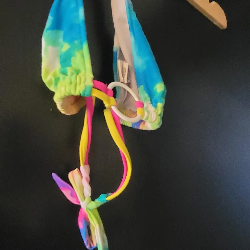 SO, Swimsuit, Rainbow, Tie-Dye, Size XS Bottom and Small Top. - Picture 9 of 10